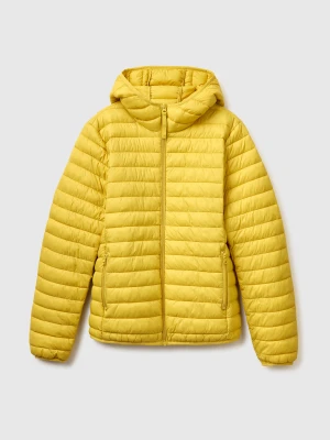 Benetton, Regular Fit Padded Down Jacket, Size: XL, Mustard, Men United Colors of Benetton