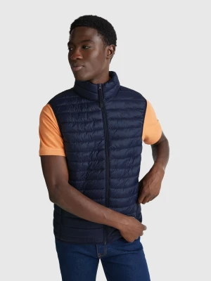 Benetton, Regular Fit Padded Vest, Size: XS, Dark Blue, Men United Colors of Benetton