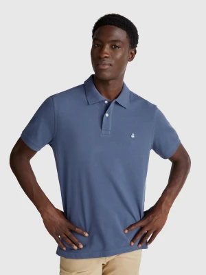 Benetton, Regular Fit Polo, Size: XS, Air Force Blue, Men United Colors of Benetton