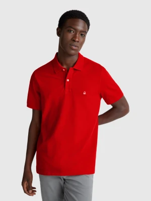 Benetton, Regular Fit Polo, Size: XL, Brick Red, Men United Colors of Benetton
