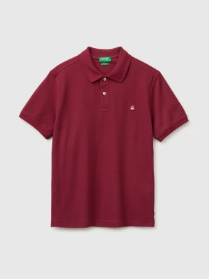 Benetton, Regular Fit Polo, Size: XS, Burgundy, Men United Colors of Benetton