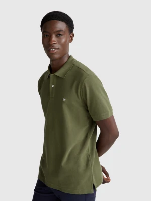 Benetton, Regular Fit Polo, size M, Military Green, Men United Colors of Benetton