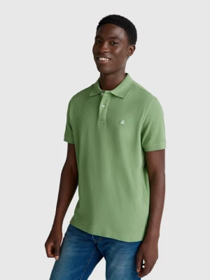 Benetton, Regular Fit Polo, Size: XS, Military Green, Men United Colors of Benetton