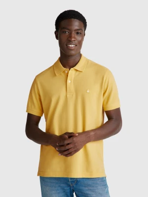 Benetton, Regular Fit Polo, size XS, Mustard, Men United Colors of Benetton