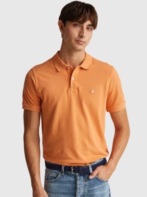 Benetton, Regular Fit Polo, Size: XS, Orange, Men United Colors of Benetton