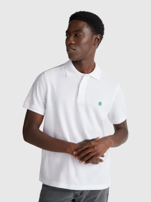 Benetton, Regular Fit Polo, Size: XS, White, Men United Colors of Benetton