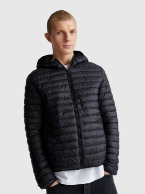 Benetton, Regular Fit Puffer Jacket, Size: XS, Black, Men United Colors of Benetton