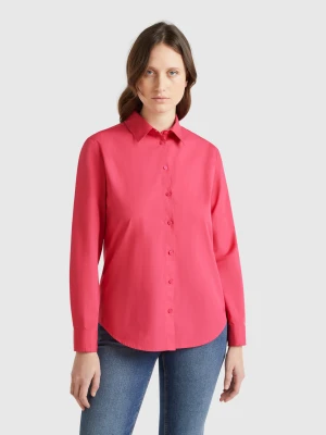 Benetton, Regular Fit Shirt In Cotton, size XXS, Strawberry, Women United Colors of Benetton