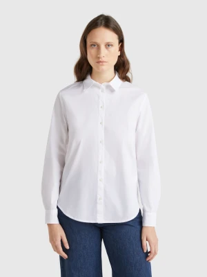 Benetton, Regular Fit Shirt In Cotton, size XXS, White, Women United Colors of Benetton