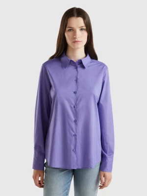 Benetton, Regular Fit Shirt In Light Cotton, size L, , Women United Colors of Benetton