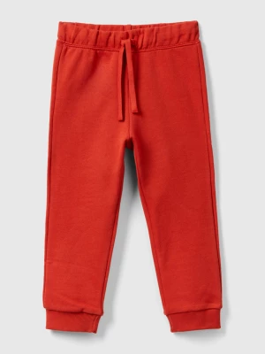 Benetton, Regular Fit Sweat Joggers, size 104, Brick Red, Kids United Colors of Benetton