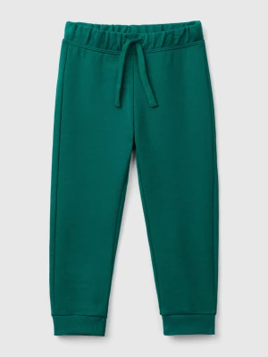 Benetton, Regular Fit Sweat Joggers, size 104, Dark Green, Kids United Colors of Benetton