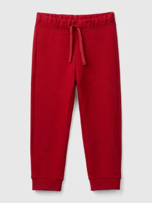 Benetton, Regular Fit Sweat Joggers, size 104, Red, Kids United Colors of Benetton