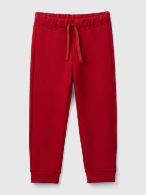 Benetton, Regular Fit Sweat Joggers, size 110, Red, Kids United Colors of Benetton