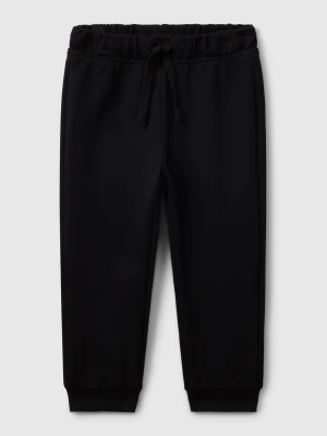 Benetton, Regular Fit Sweat Joggers, Size: 116, Black, Kids United Colors of Benetton