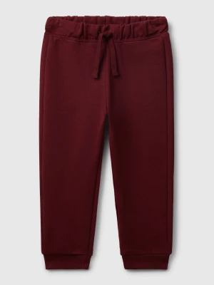 Benetton, Regular Fit Sweat Joggers, Size: 116, Burgundy, Kids United Colors of Benetton