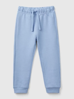 Benetton, Regular Fit Sweat Joggers, size 116, Light Blue, Kids United Colors of Benetton