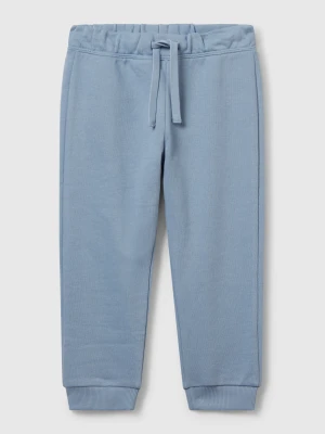 Benetton, Regular Fit Sweat Joggers, size 116, Light Blue, Kids United Colors of Benetton