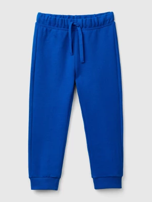 Benetton, Regular Fit Sweat Joggers, size 90, Bright Blue, Kids United Colors of Benetton