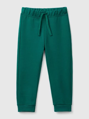 Benetton, Regular Fit Sweat Joggers, size 90, Dark Green, Kids United Colors of Benetton