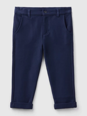 Benetton, Regular Fit Sweat Trousers, size 104, Dark Blue, Kids United Colors of Benetton