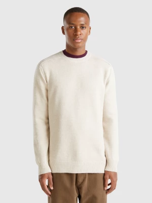 Benetton, Regular Fit Sweater, size XL, Beige, Men United Colors of Benetton