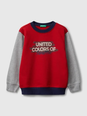 Benetton, Regular Fit Sweatshirt With Print, size 116, Red, Kids United Colors of Benetton