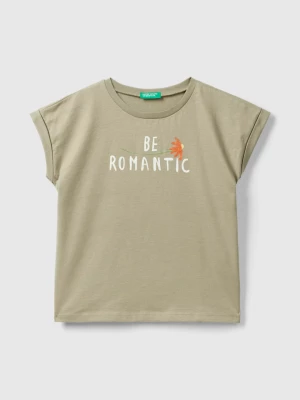 Benetton, Regular Fit T-shirt In Organic Cotton, size 2XL, Light Green, Kids United Colors of Benetton