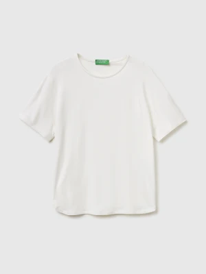 Zdjęcie produktu Benetton, Regular Fit T-shirt, Creamy White, Women United Colors Of Benetton