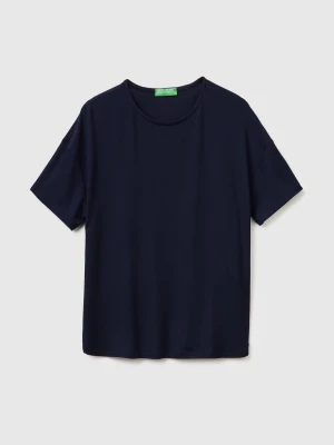 Benetton, Regular Fit T-shirt, Size: XS, Dark Blue, Women United Colors of Benetton