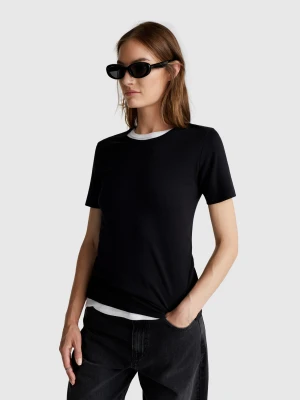 Benetton, Regular Fit T-shirt, Size: XXS, Black, Women United Colors of Benetton