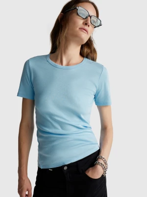 Zdjęcie produktu Benetton, Regular Fit T-shirt, Size: XXS, Light Blue, Women United Colors of Benetton