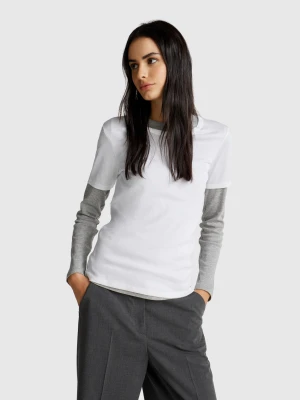 Benetton, Regular Fit T-shirt, Size: XXS, White, Women United Colors of Benetton