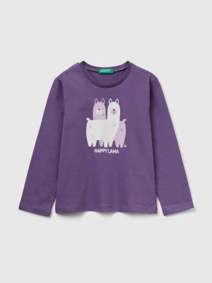 Benetton, Regular Fit T-shirt With Print, Size: 116, Kids United Colors of Benetton