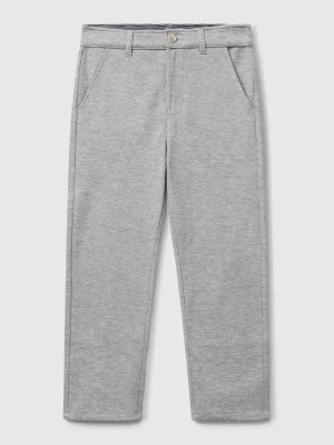 Benetton, Regular Fit Trousers, Size: XL, Light Gray, Kids United Colors of Benetton