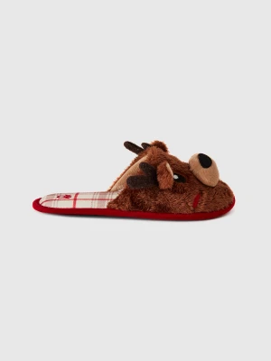 Benetton, Reindeer Slippers, size , Brown, Kids United Colors of Benetton