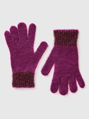 Benetton Rękawiczki w kolorze fioletowym rozmiar: 130