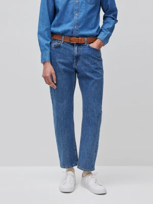 Benetton, Relaxed Fit Bleach Jeans, Size: 36, Blue, Men United Colors of Benetton