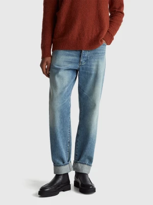 Benetton, Relaxed Fit Jeans, Size: 33, Blue, Men United Colors of Benetton