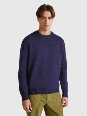 Benetton, Relaxed Fit Pure Shetland Wool Sweater, size XL, , Men United Colors of Benetton