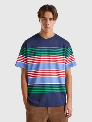 Benetton, Relaxed Fit Striped T-shirt, size XS, Multi-color, Men United Colors of Benetton