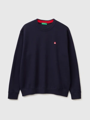 Benetton, Relaxed Fit Sweater, Size: XL, Dark Blue, Men United Colors of Benetton