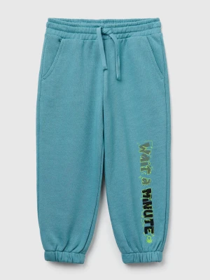Benetton, Relaxed Joggers With Drawstring, Size: 116, Sky Blue, Kids United Colors of Benetton