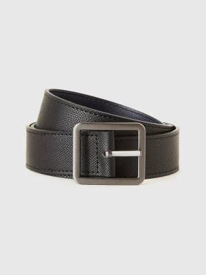 Benetton, Reversible Belt In Imitation Leather, size L, Black, Men United Colors of Benetton