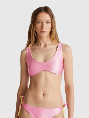 Benetton, Reversible Bikini Top, size 1°, Pink, Women United Colors of Benetton