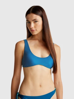 Benetton, Reversible Bikini Top, Size: 1°, Teal, Women United Colors of Benetton