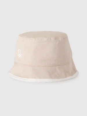 Benetton, Reversible Bucket Hat, Size: 110-116, Creamy White, Kids United Colors of Benetton