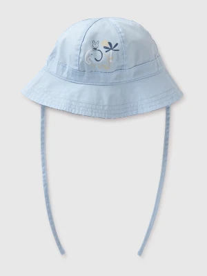 Benetton, Reversible Bucket Hat, Size: 82, Light Blue, Kids United Colors of Benetton