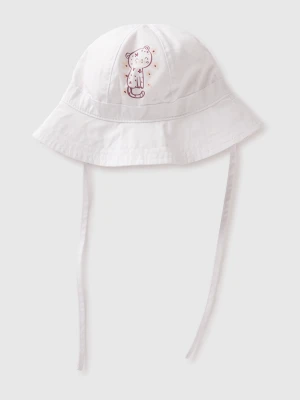 Benetton, Reversible Bucket Hat, Size: 82, White, Kids United Colors of Benetton