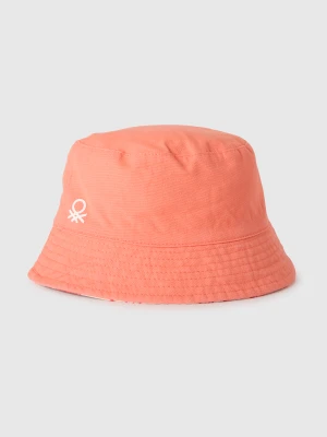 Benetton, Reversible Bucket Hat, Size: S, Orange Coral, Kids United Colors of Benetton